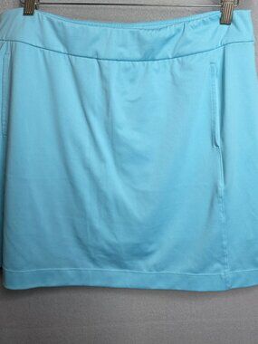 EP New York Solid Blue Golf Skort Woman's Size Large Tennis Pickleball